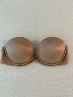 Victoria's Secret Strapless Pushup Bra Nude 32D